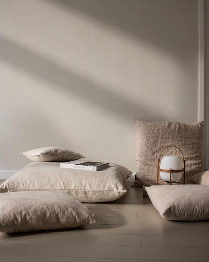 Wood & Glass Lantern Lamp — Soft Ambiance