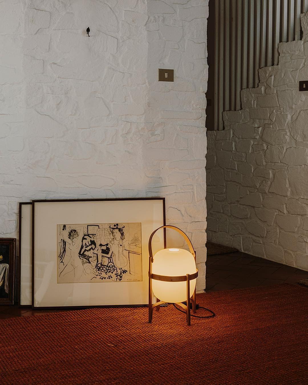 Wood & Glass Lantern Table Lamp — Japandi Soft Glow - LumoTrot