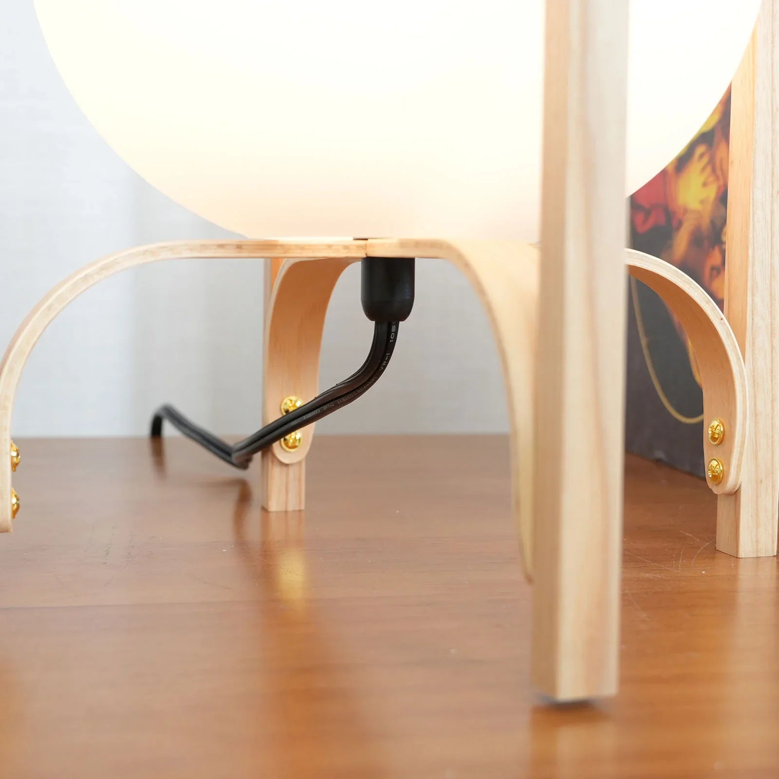 Wood & Glass Lantern Lamp — Soft Ambiance