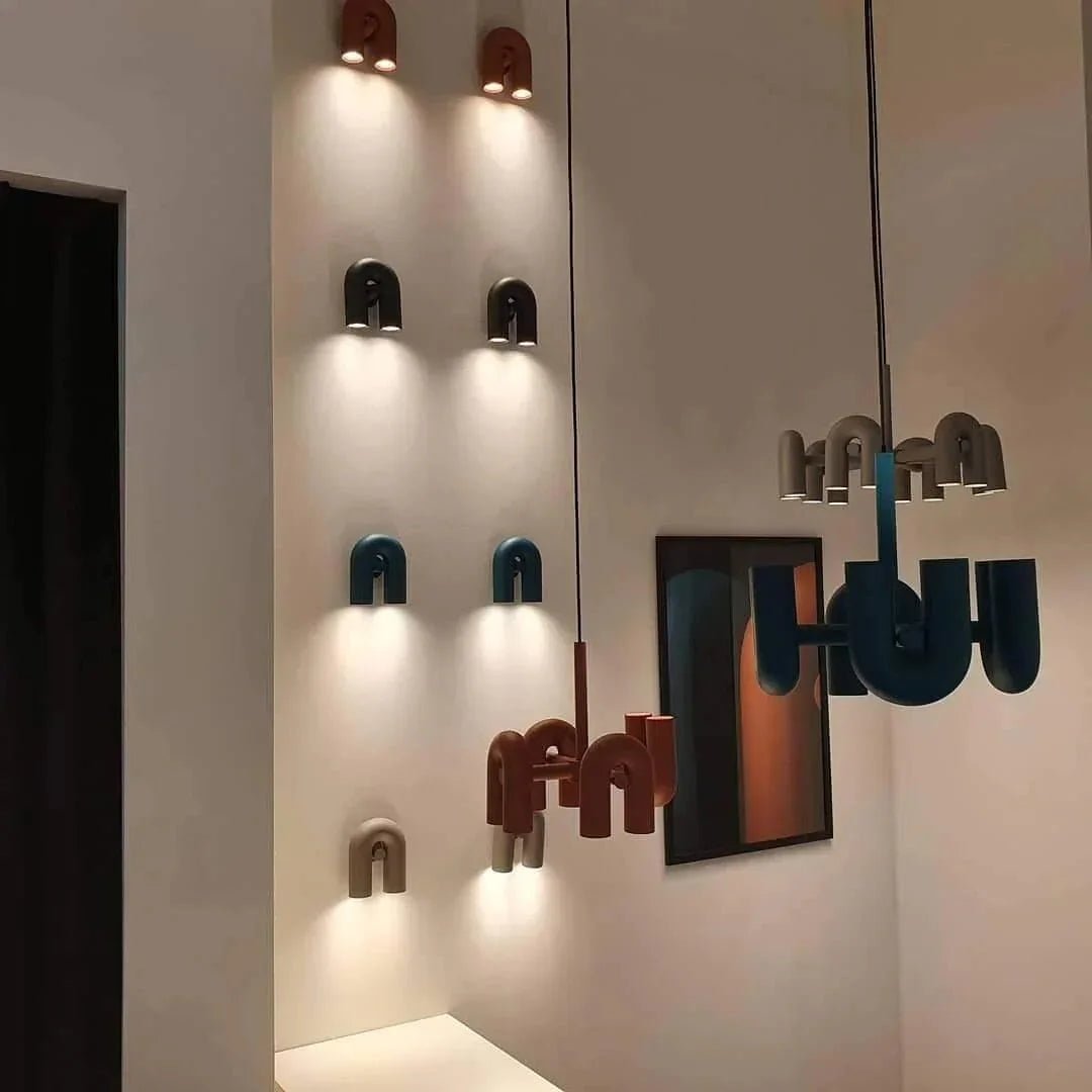 Matte Black Iron Chandelier — Sculptural Statement - LumoTrot