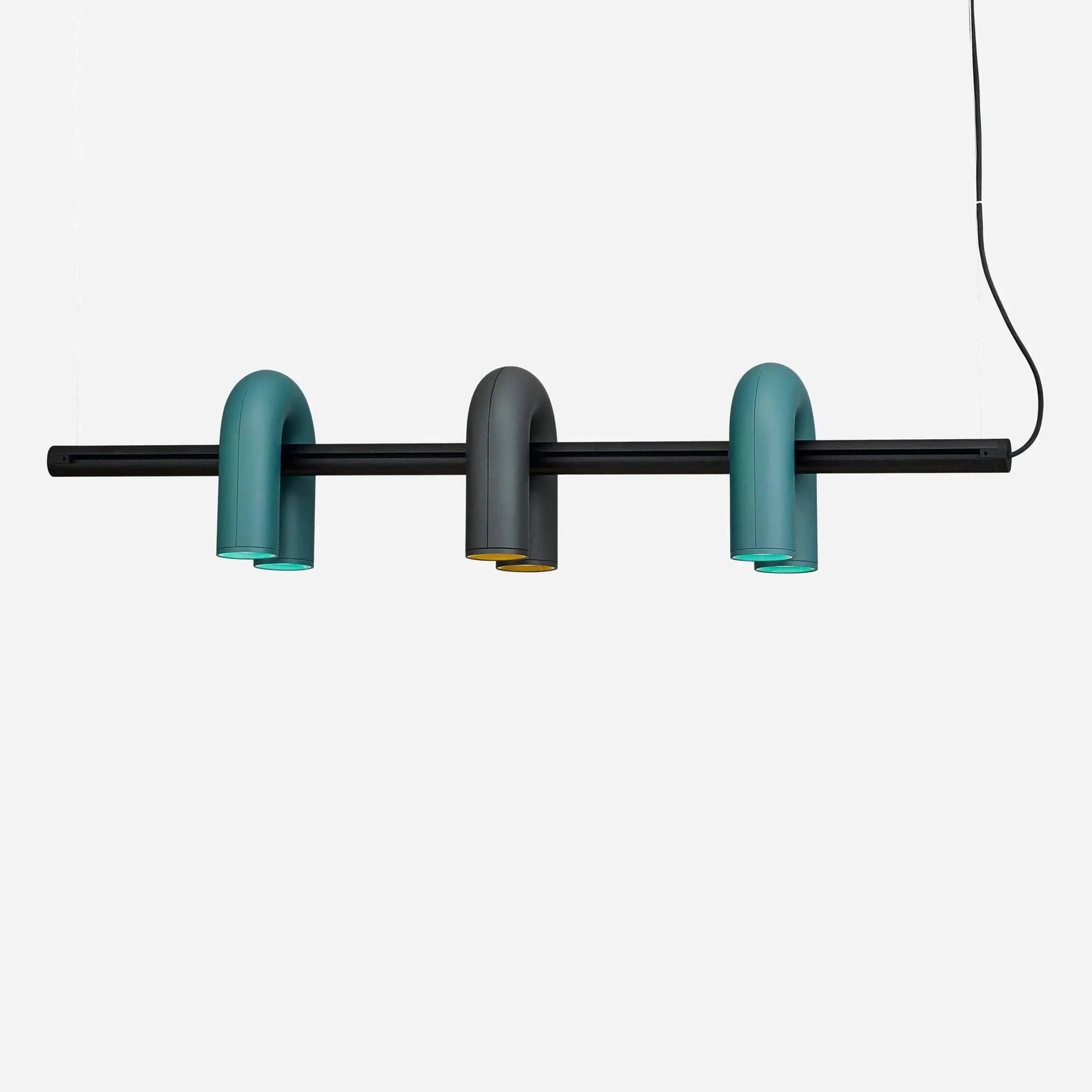 Matte Black Iron Chandelier — Sculptural Statement - LumoTrot