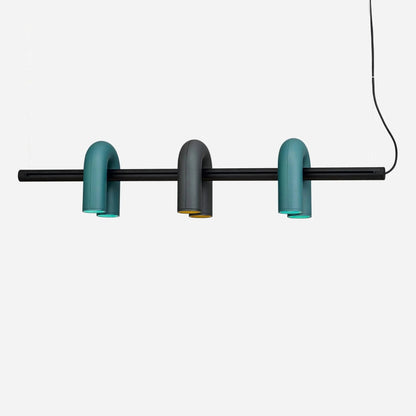 Matte Black Iron Chandelier — Sculptural Statement - LumoTrot