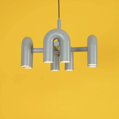 Matte Black Iron Chandelier — Sculptural Statement - LumoTrot