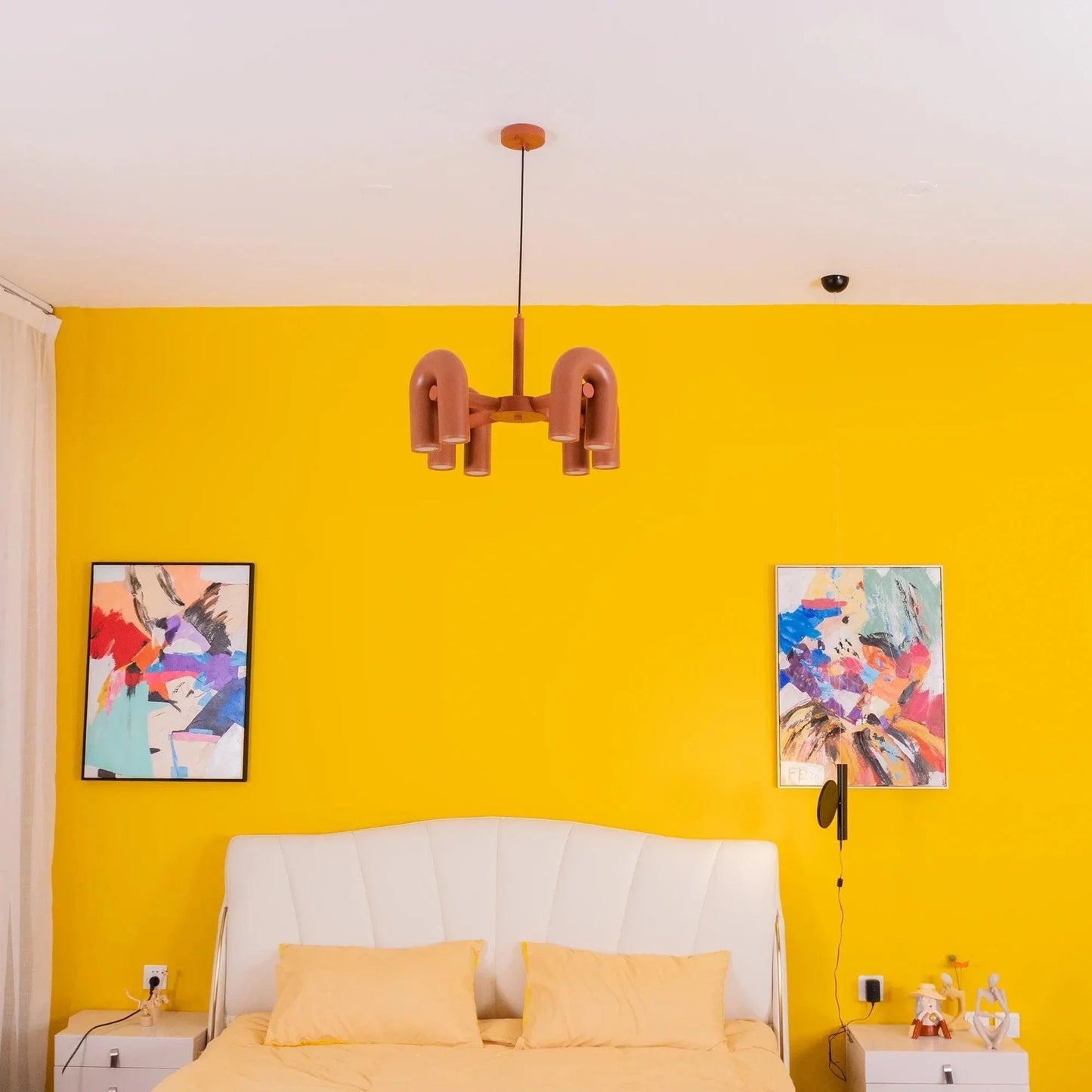 Matte Black Iron Chandelier — Sculptural Statement - LumoTrot