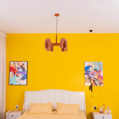 Matte Black Iron Chandelier — Sculptural Statement - LumoTrot