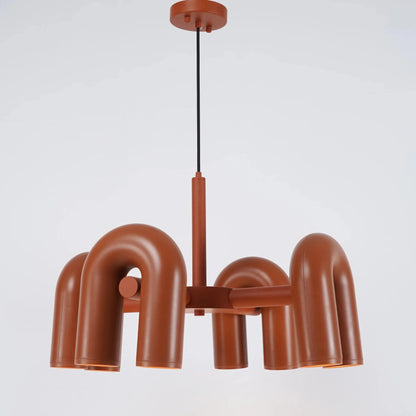 Matte Black Iron Chandelier — Sculptural Statement - LumoTrot