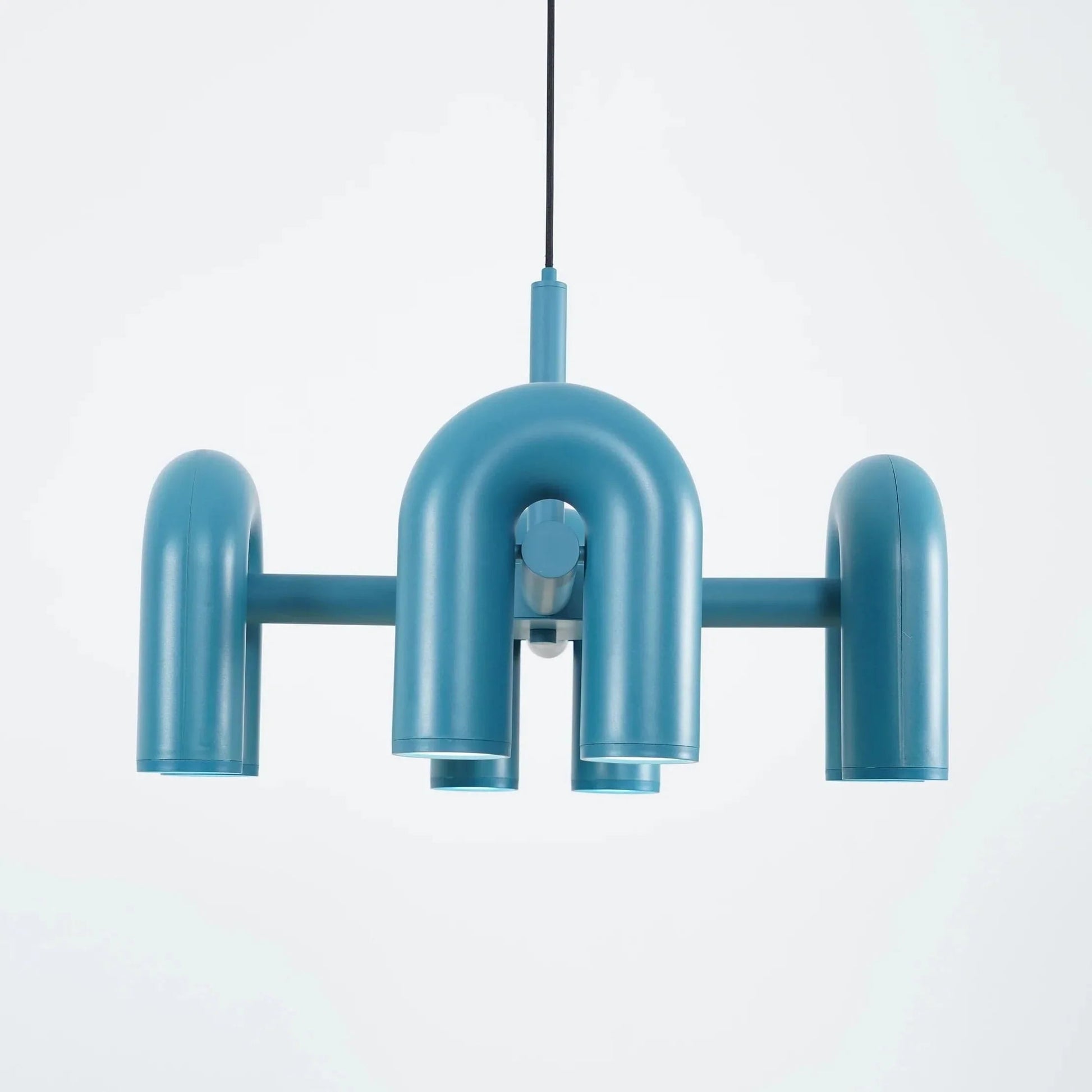 Matte Black Iron Chandelier — Sculptural Statement - LumoTrot