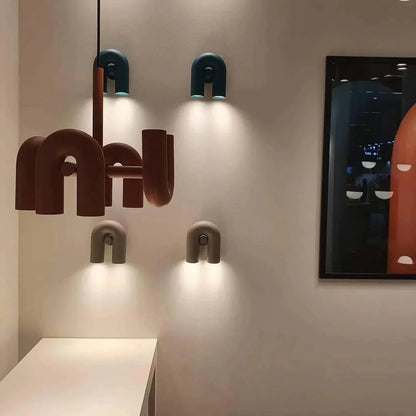 Matte Black Iron Chandelier — Sculptural Statement - LumoTrot
