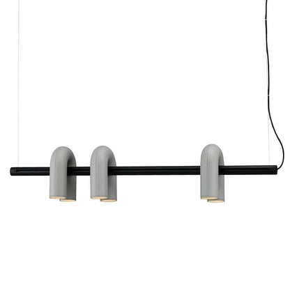 Matte Black Iron Chandelier — Sculptural Statement - LumoTrot