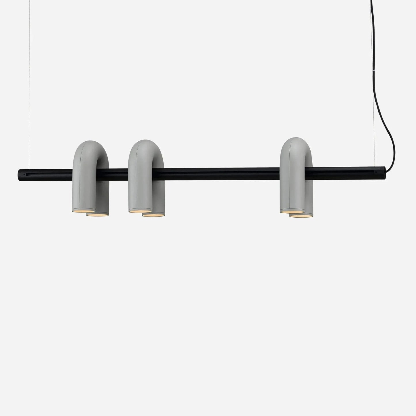 Matte Black Iron Chandelier — Sculptural Statement - LumoTrot