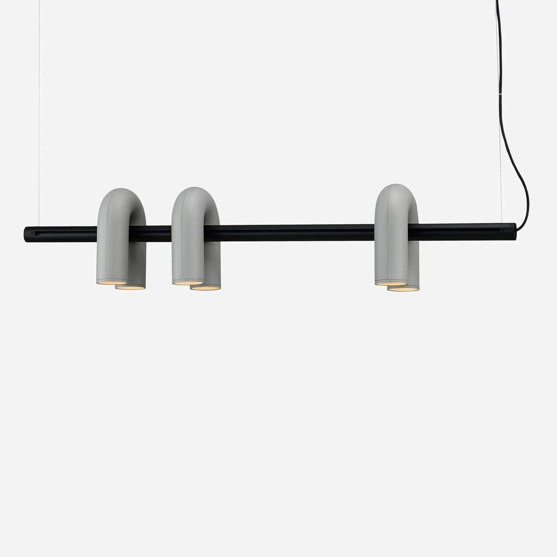 Matte Black Iron Chandelier — Sculptural Statement - LumoTrot