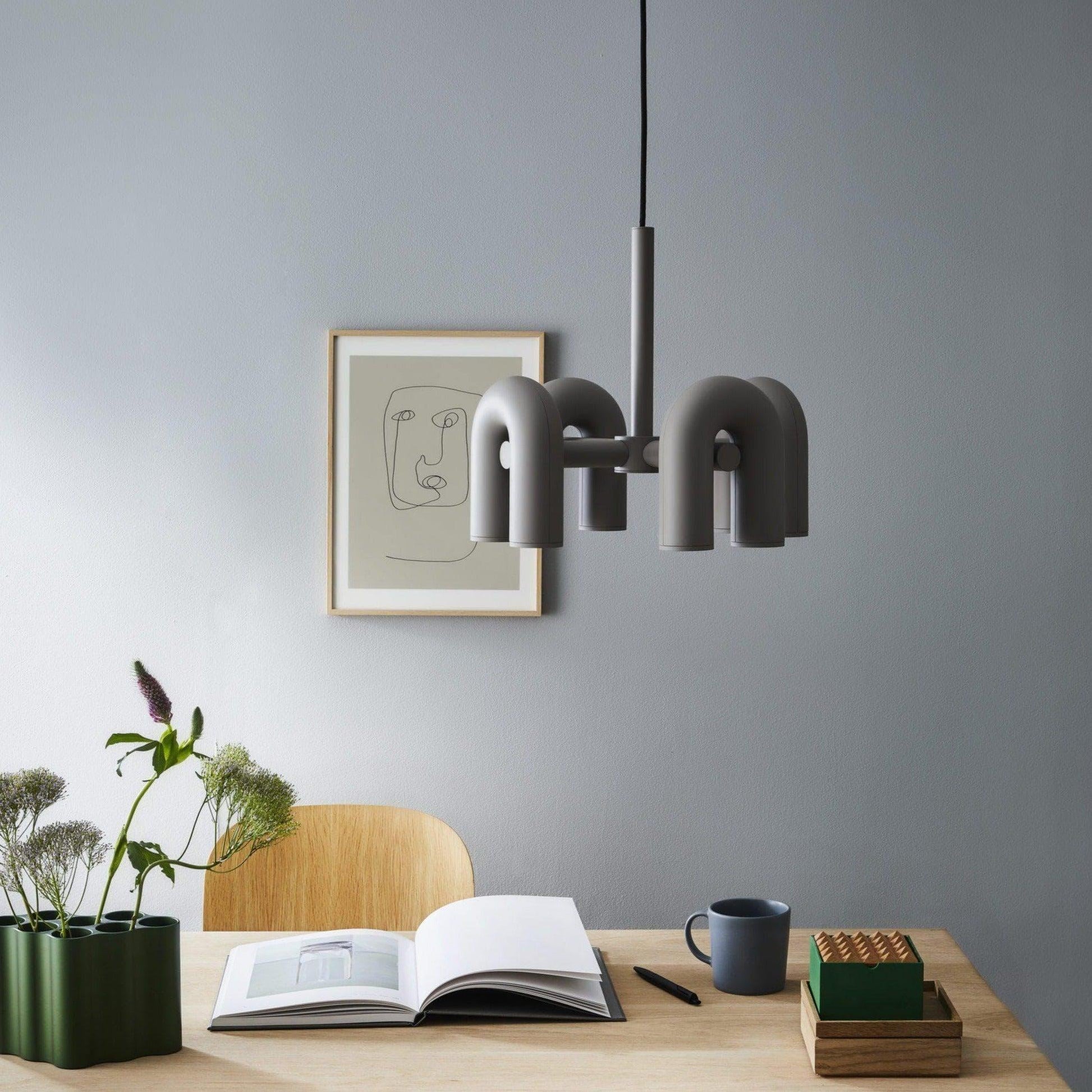 Matte Black Iron Chandelier — Sculptural Statement - LumoTrot