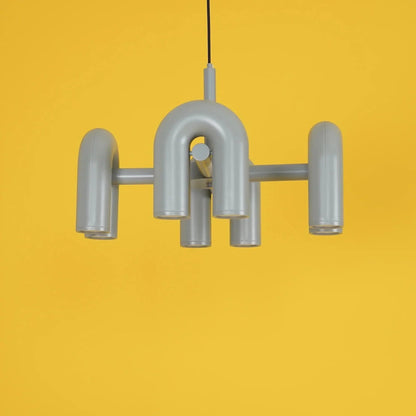 Matte Black Iron Chandelier — Sculptural Statement - LumoTrot