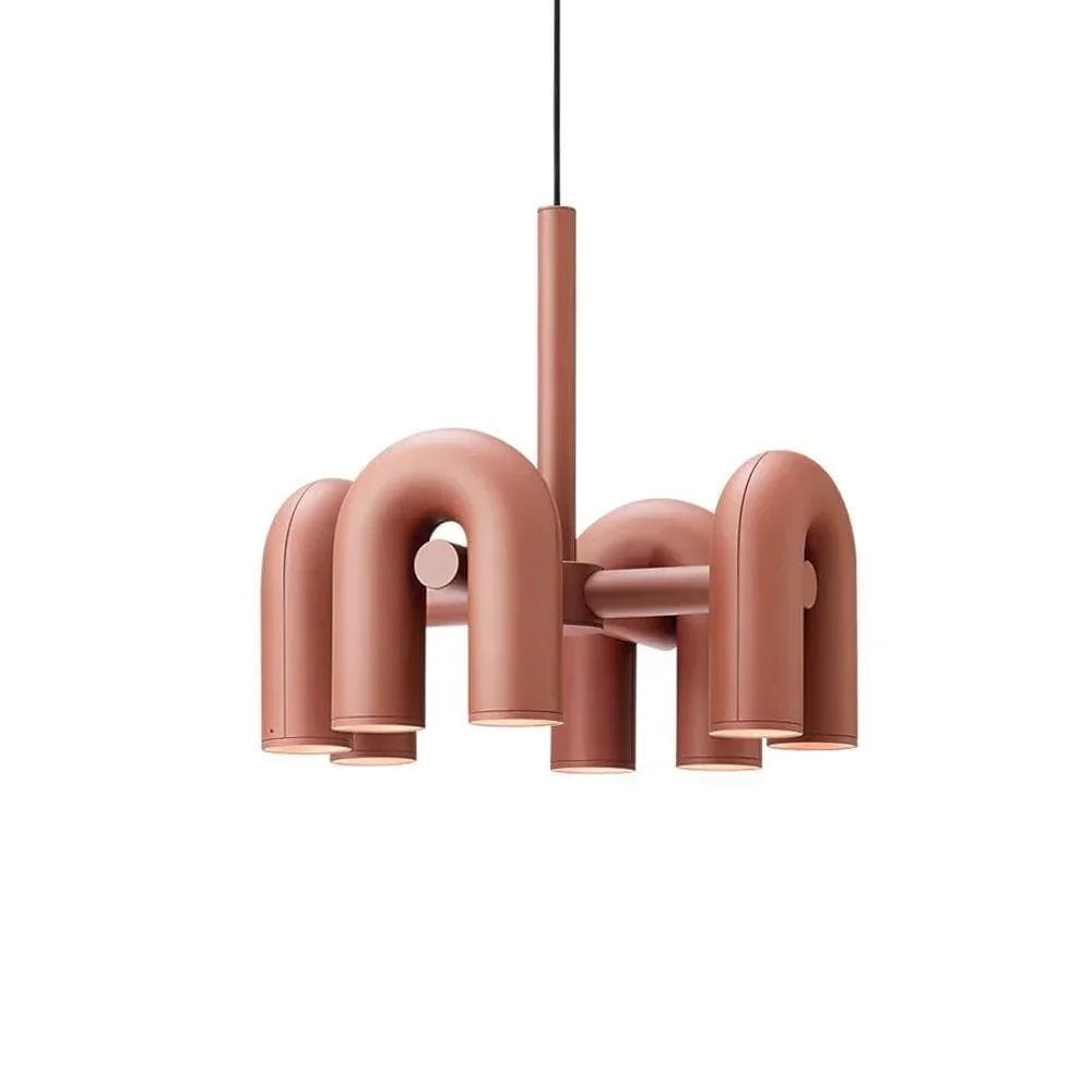 Matte Black Iron Chandelier — Sculptural Statement - LumoTrot
