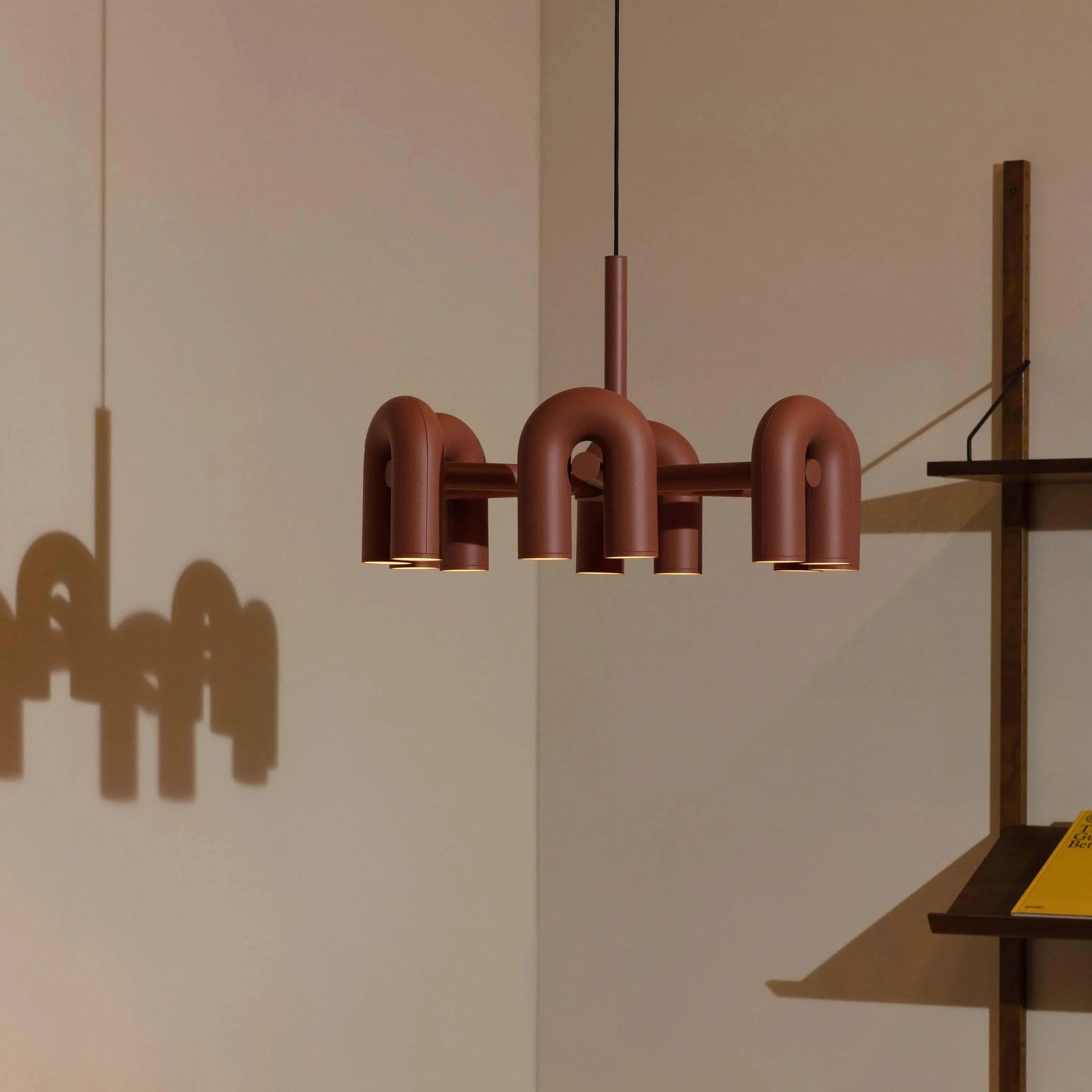 Matte Black Iron Chandelier — Sculptural Statement - LumoTrot