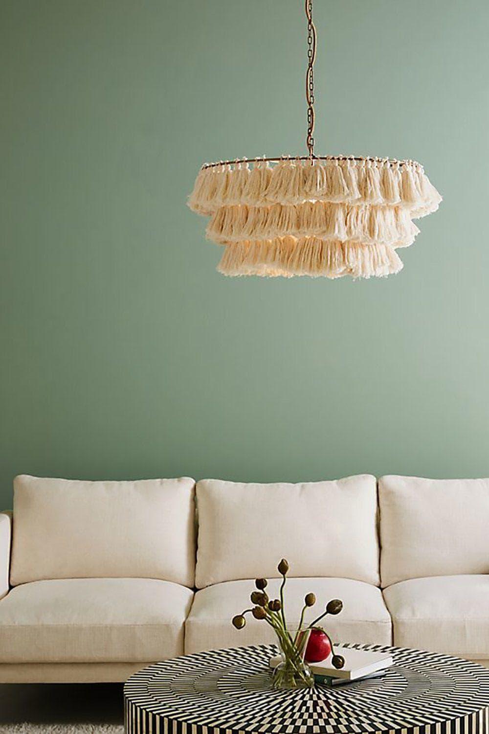 Fabric Tassel Chandelier — Boho Luxe Ambiance