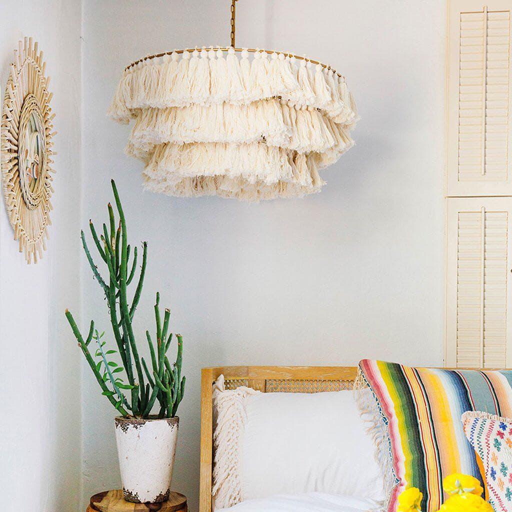 Fabric Tassel Chandelier — Boho Luxe Ambiance - LumoTrot