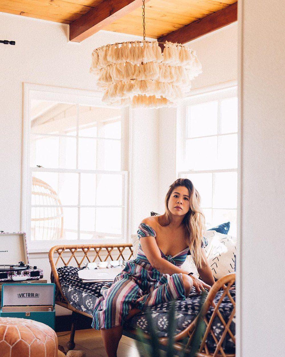 Fabric Tassel Chandelier — Boho Luxe Ambiance - LumoTrot