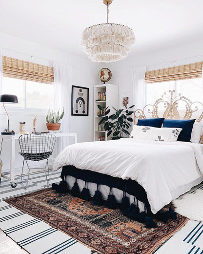 Fabric Tassel Chandelier — Boho Luxe Ambiance