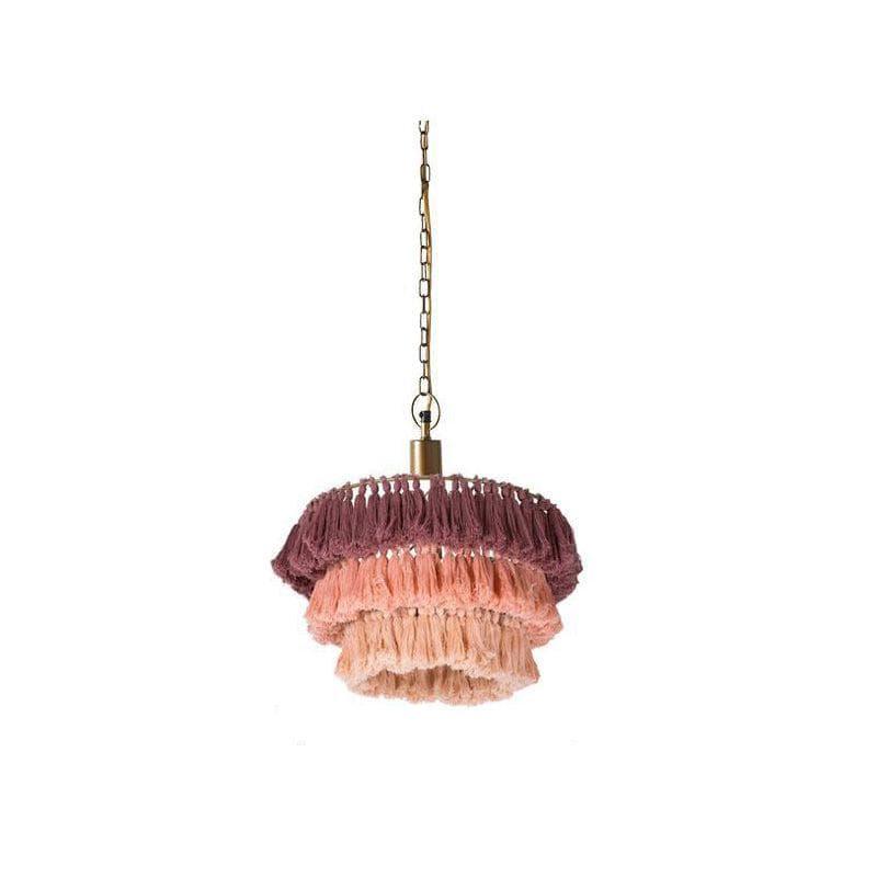 Fabric Tassel Chandelier — Boho Luxe Ambiance
