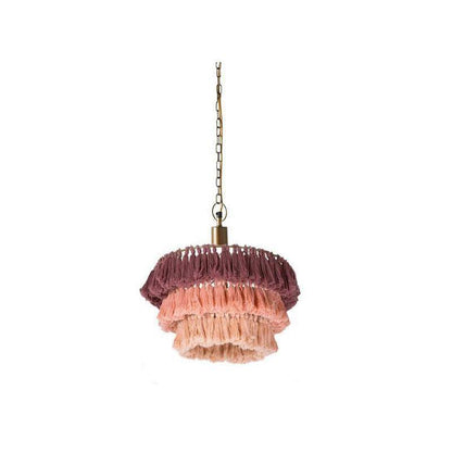 Fabric Tassel Chandelier — Boho Luxe Ambiance
