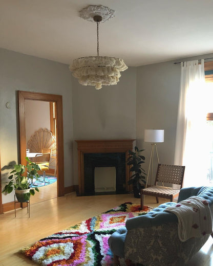 Fabric Tassel Chandelier — Boho Luxe Ambiance