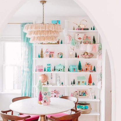 Fabric Tassel Chandelier — Boho Luxe Ambiance