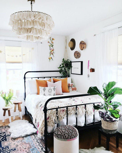 Fabric Tassel Chandelier — Boho Luxe Ambiance - LumoTrot