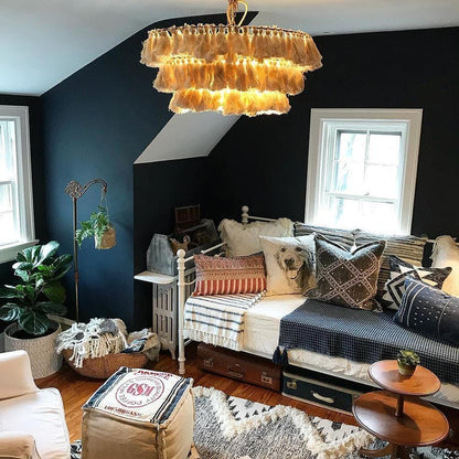 Fabric Tassel Chandelier — Boho Luxe Ambiance - LumoTrot