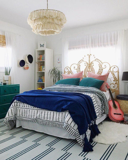 Fabric Tassel Chandelier — Boho Luxe Ambiance