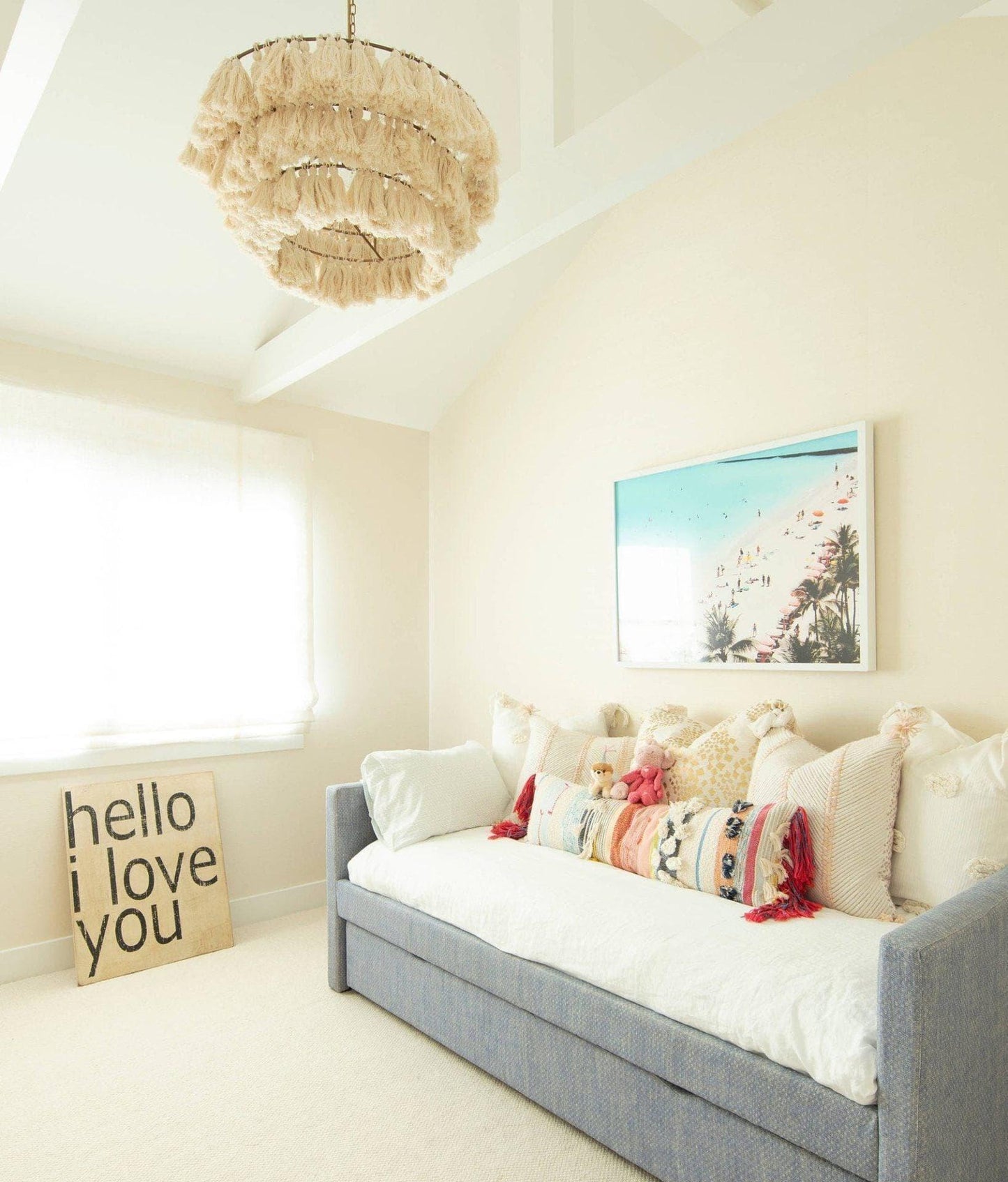 Fabric Tassel Chandelier — Boho Luxe Ambiance