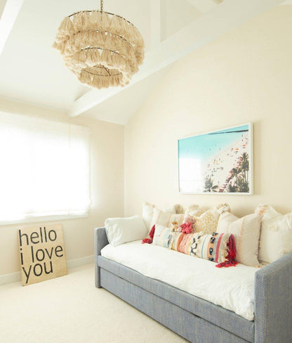 Fabric Tassel Chandelier — Boho Luxe Ambiance