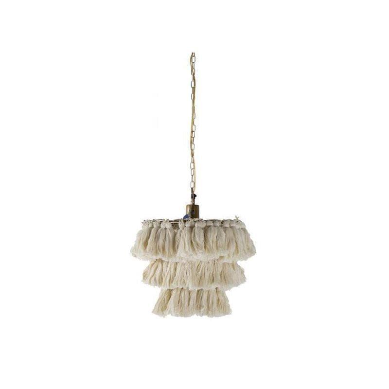 Fabric Tassel Chandelier — Boho Luxe Ambiance