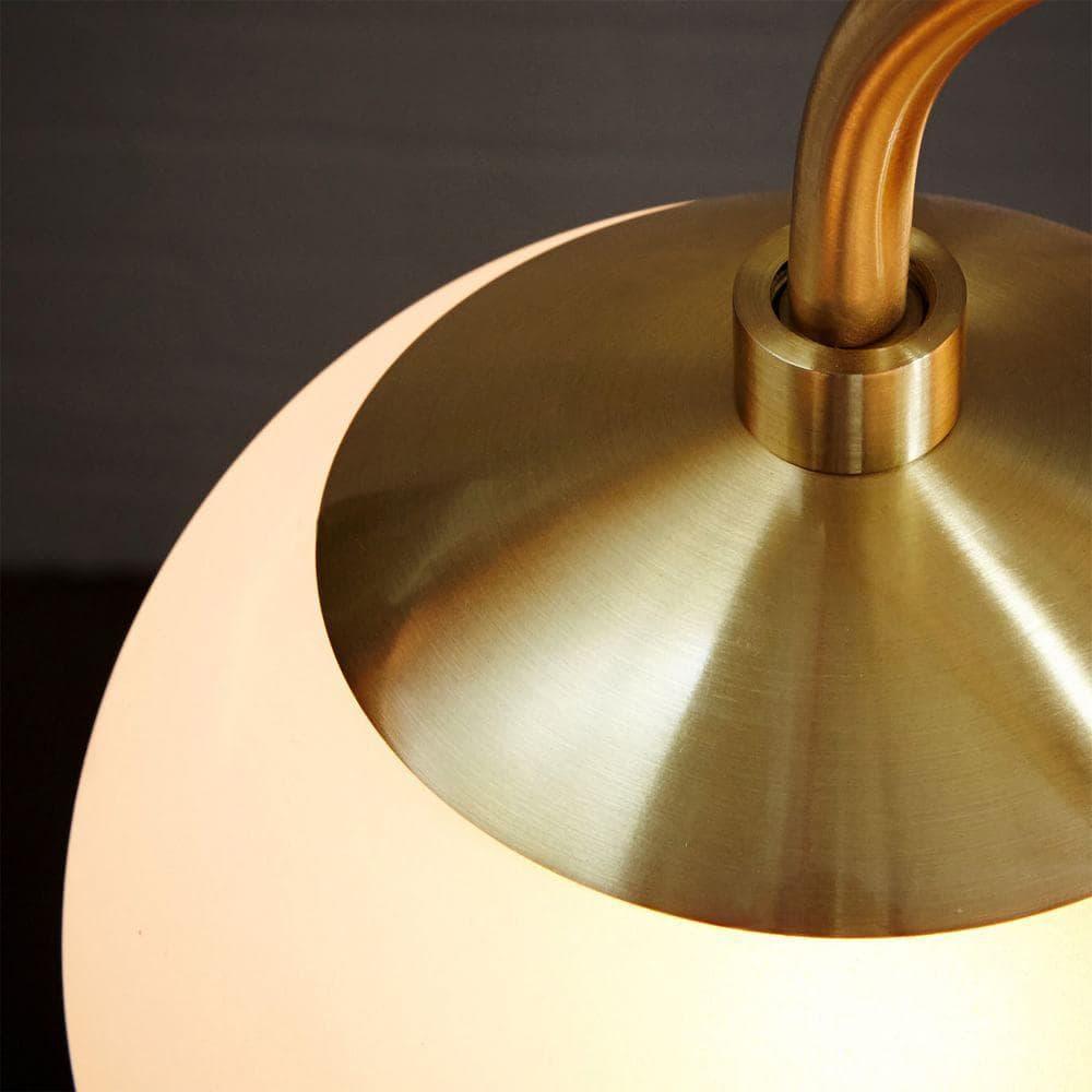 Brass Glass Chandelier — Mid - Century Radiance - LumoTrot