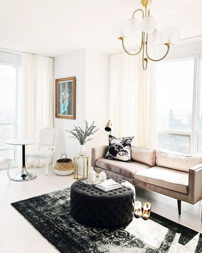 Brass Glass Chandelier — Mid - Century Radiance - LumoTrot
