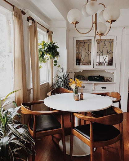Brass Glass Chandelier — Mid - Century Radiance - LumoTrot