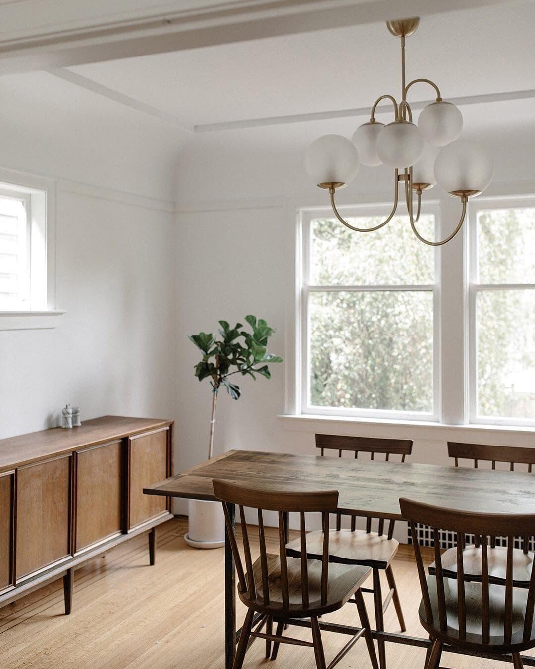 Brass Glass Chandelier — Mid - Century Radiance - LumoTrot