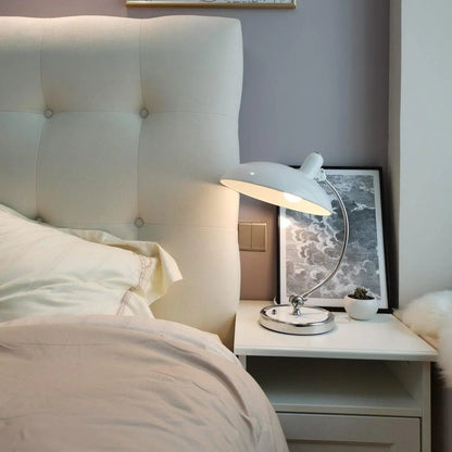 Metal Dome Table Lamp — Mid-Century Modern Accent