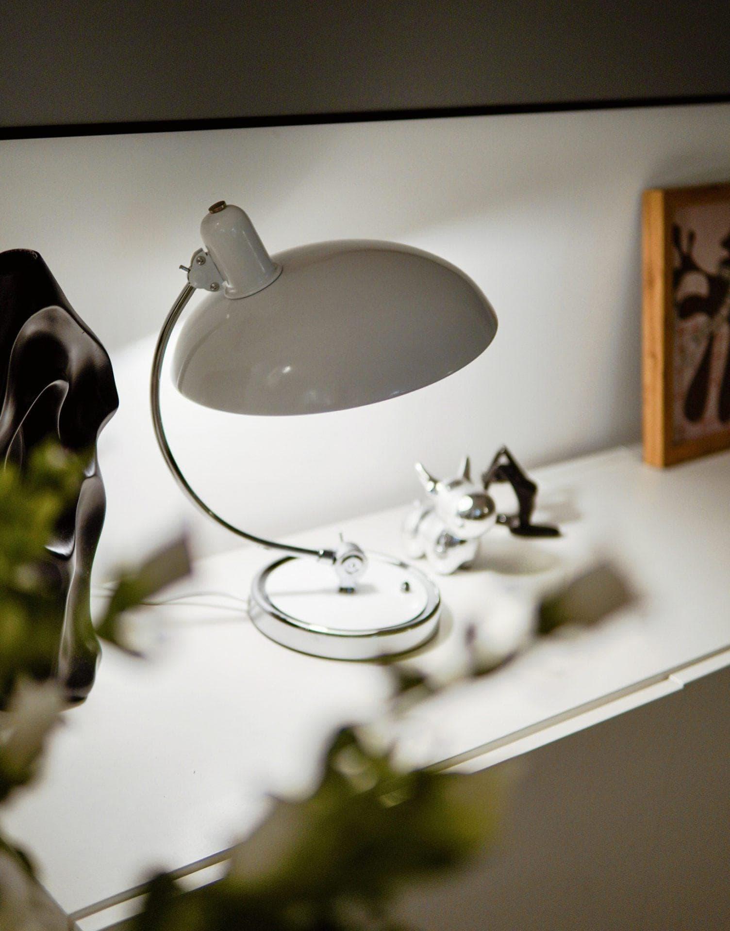 Metal Dome Table Lamp — Mid-Century Modern Accent