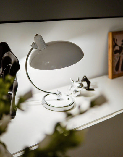 Metal Dome Table Lamp — Mid-Century Modern Accent