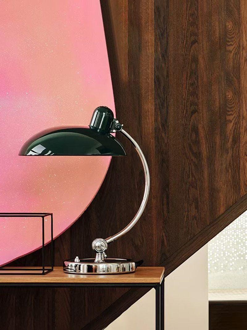 Metal Dome Table Lamp — Mid-Century Modern Accent