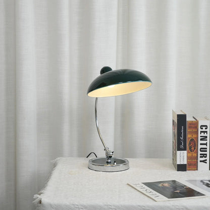 Metal Dome Table Lamp — Mid-Century Modern Accent