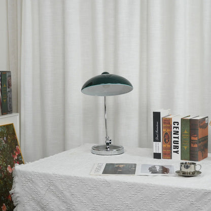 Metal Dome Table Lamp — Mid-Century Modern Accent