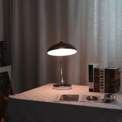 Metal Dome Table Lamp — Mid-Century Modern Accent