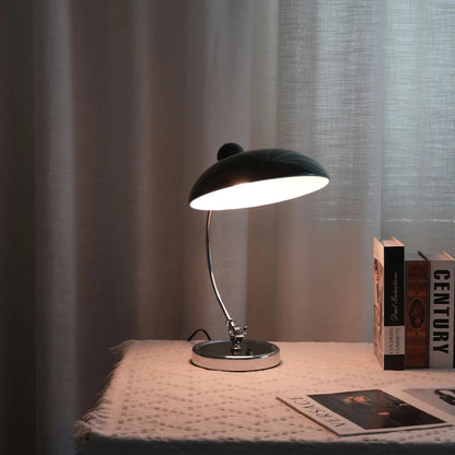 Metal Dome Table Lamp — Mid-Century Modern Accent