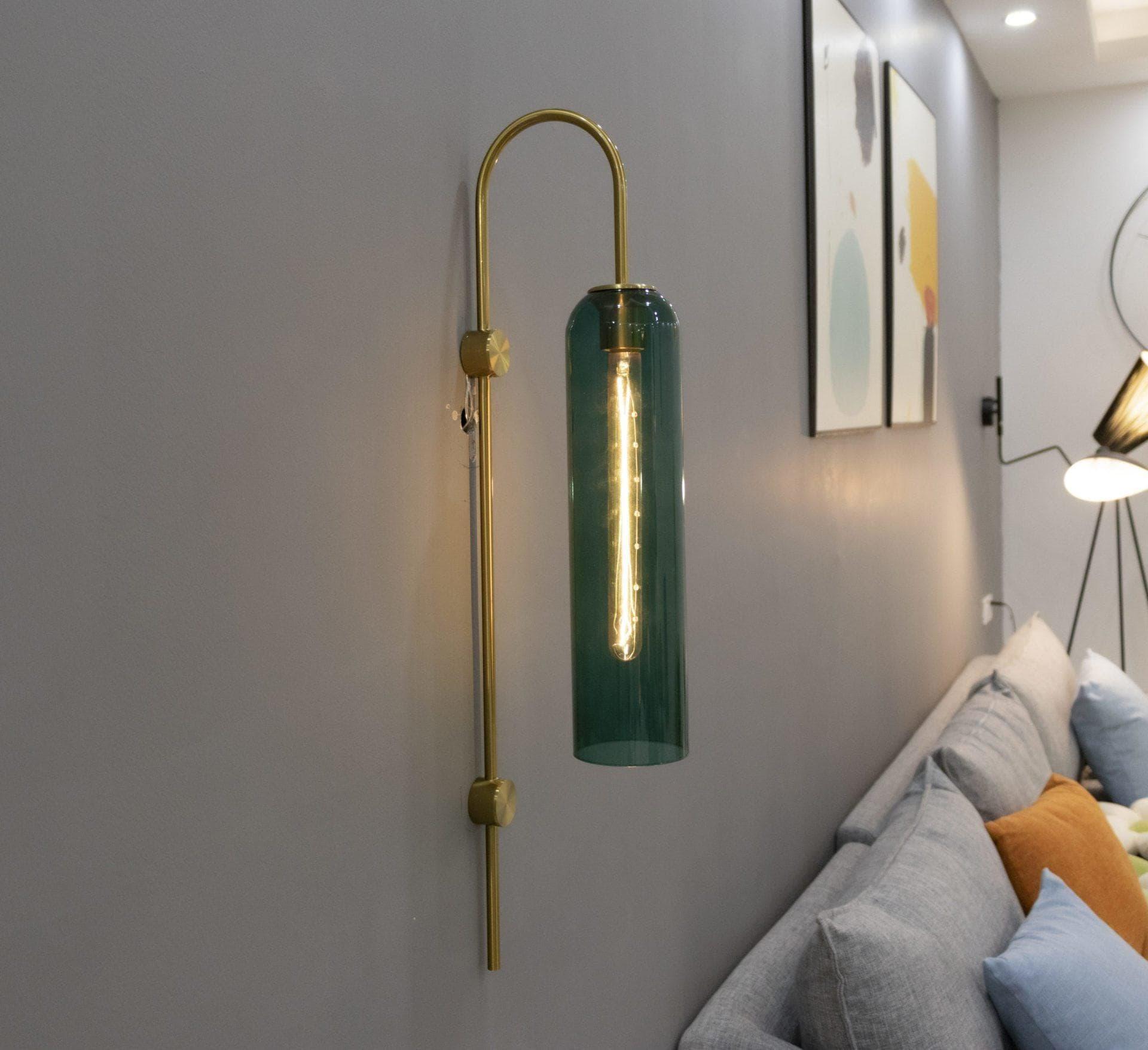 Blown Glass Tube Wall Sconce — Jewel-Toned Modern Glow - LumoTrot