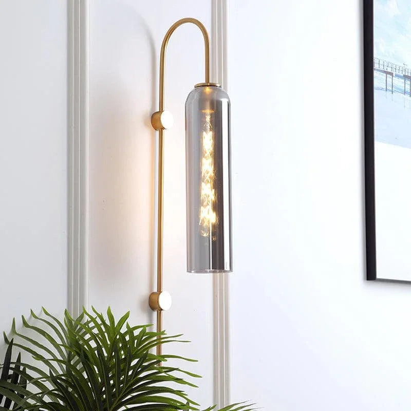 Blown Glass Sconce — Jewel-Toned Elegance