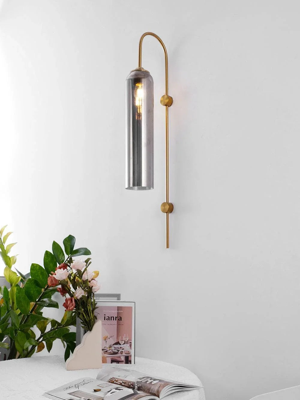 Blown Glass Sconce — Jewel-Toned Elegance
