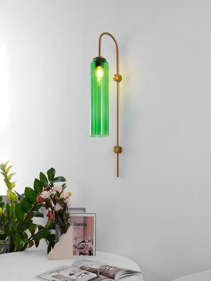 Blown Glass Sconce — Jewel-Toned Elegance