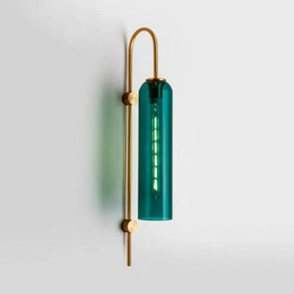 Blown Glass Sconce — Jewel-Toned Elegance